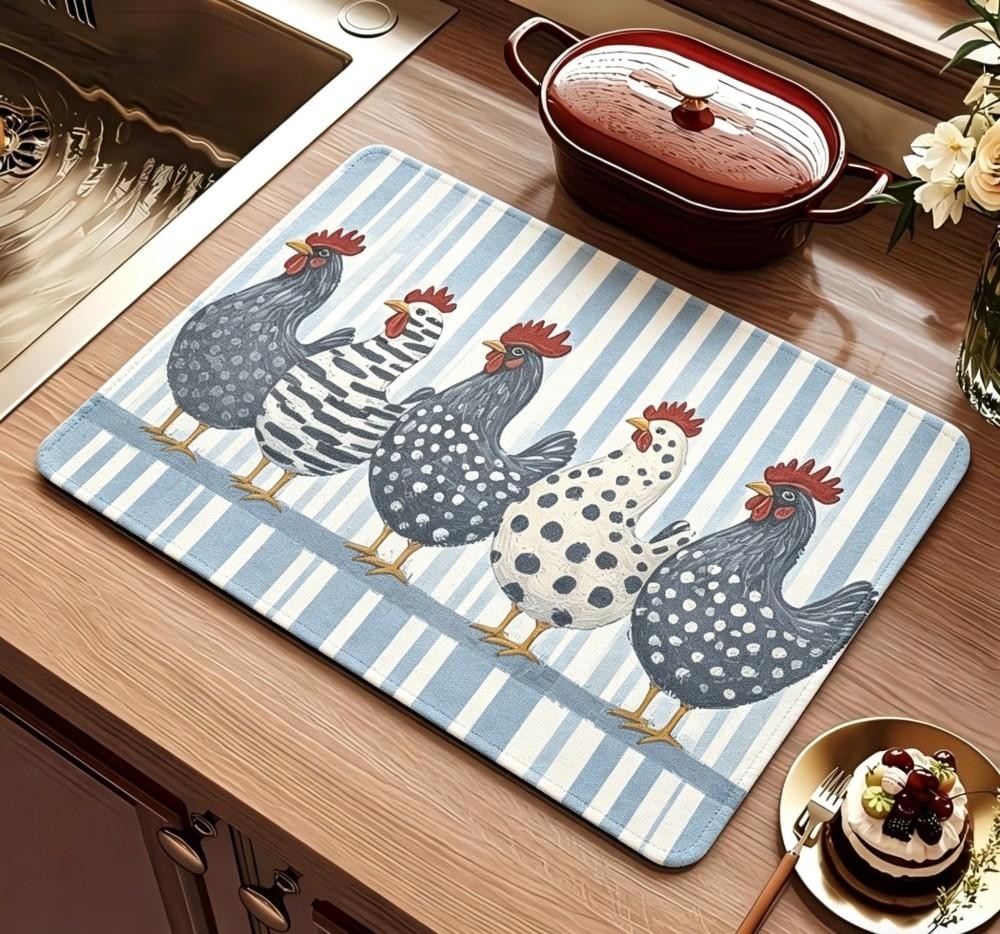 بساط تجفيف أطباق بتصميم ريفي،  - مراجعة Bar Mat Rubber وسعره