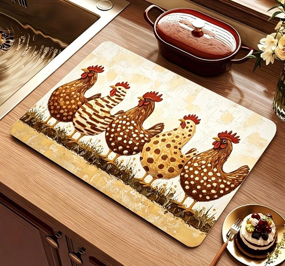 بساط تجفيف أطباق بتصميم ريفي،  - مراجعة Bar Mat Rubber وسعره