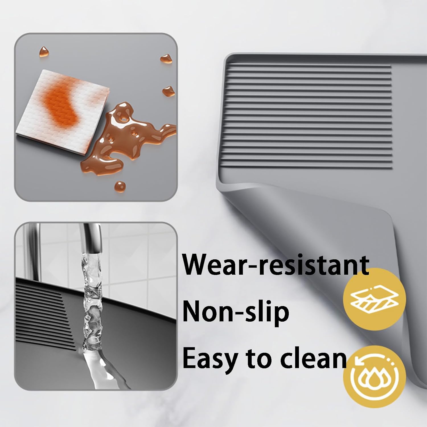 حصيرة قهوة من السيليكون 3 في 1 - مراجعة Bar Mat Rubber وسعره